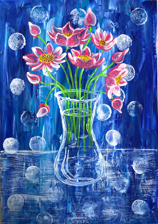 „Blütenpoesie im Blau"