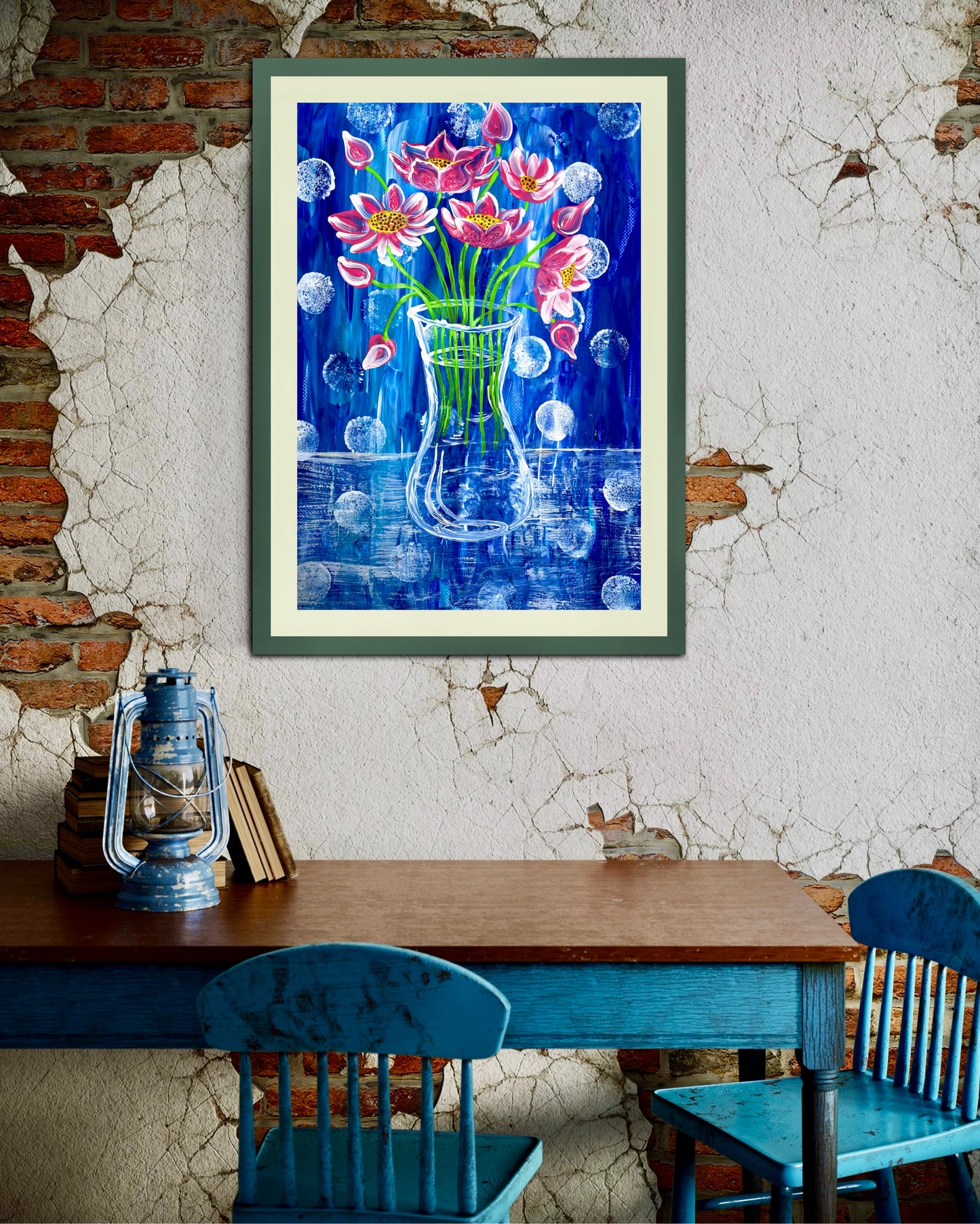 „Blütenpoesie im Blau"