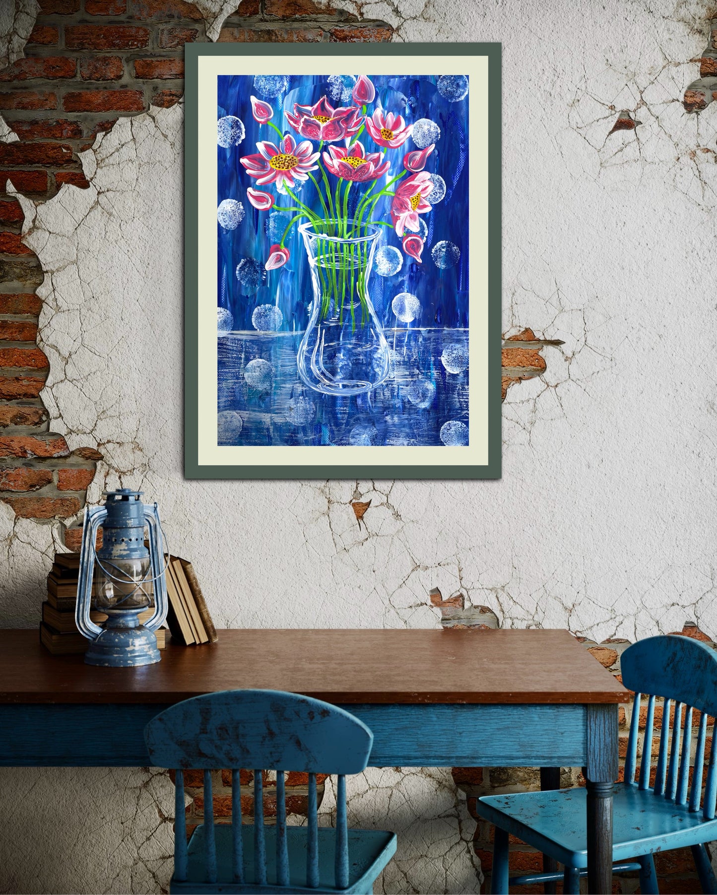 „Blütenpoesie im Blau"