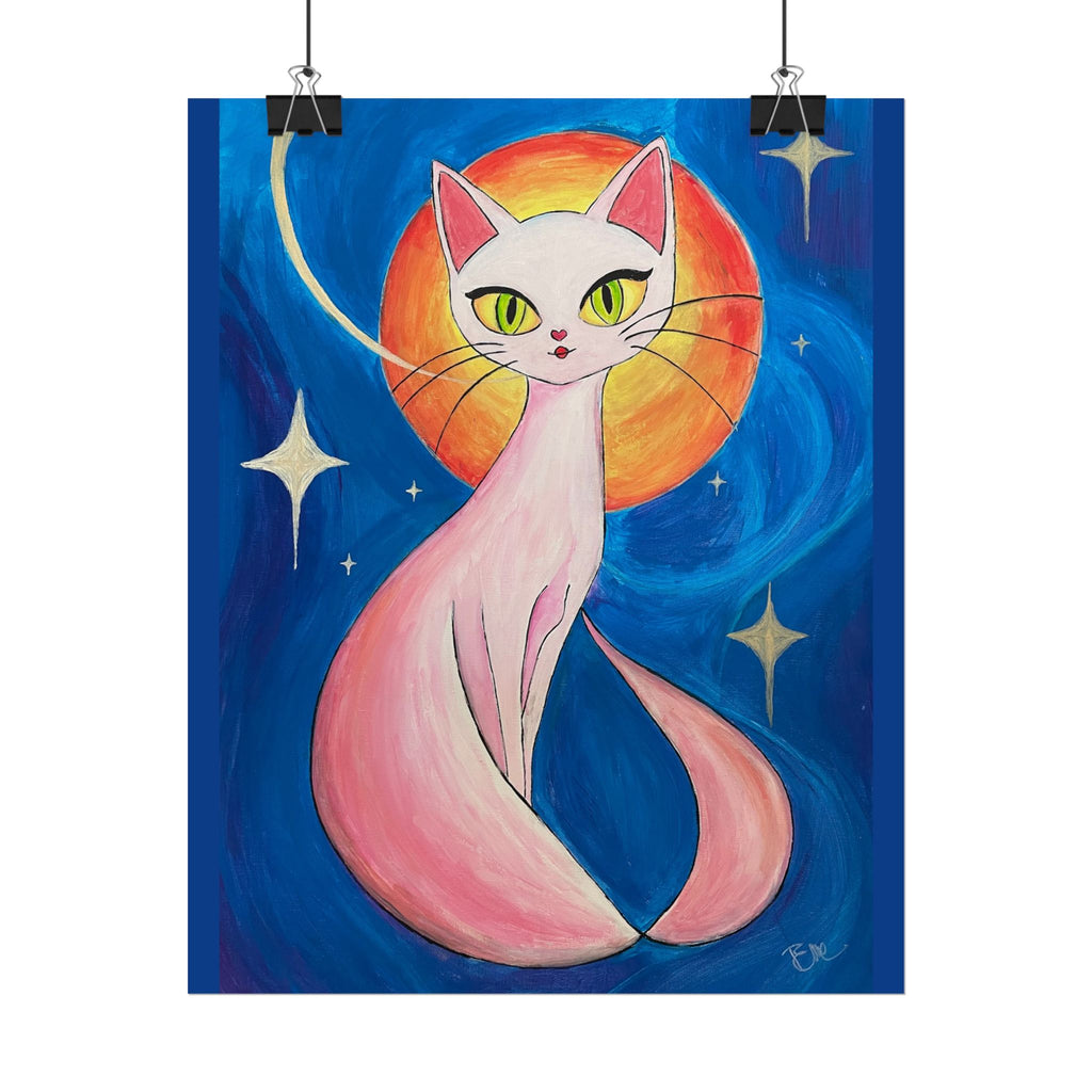 "Punci Katze" Gerollte Kunstdrucke