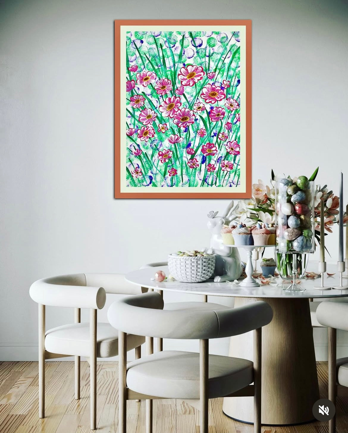 Frühlingswiese voller Leben (01.2025) - Original Gemälde