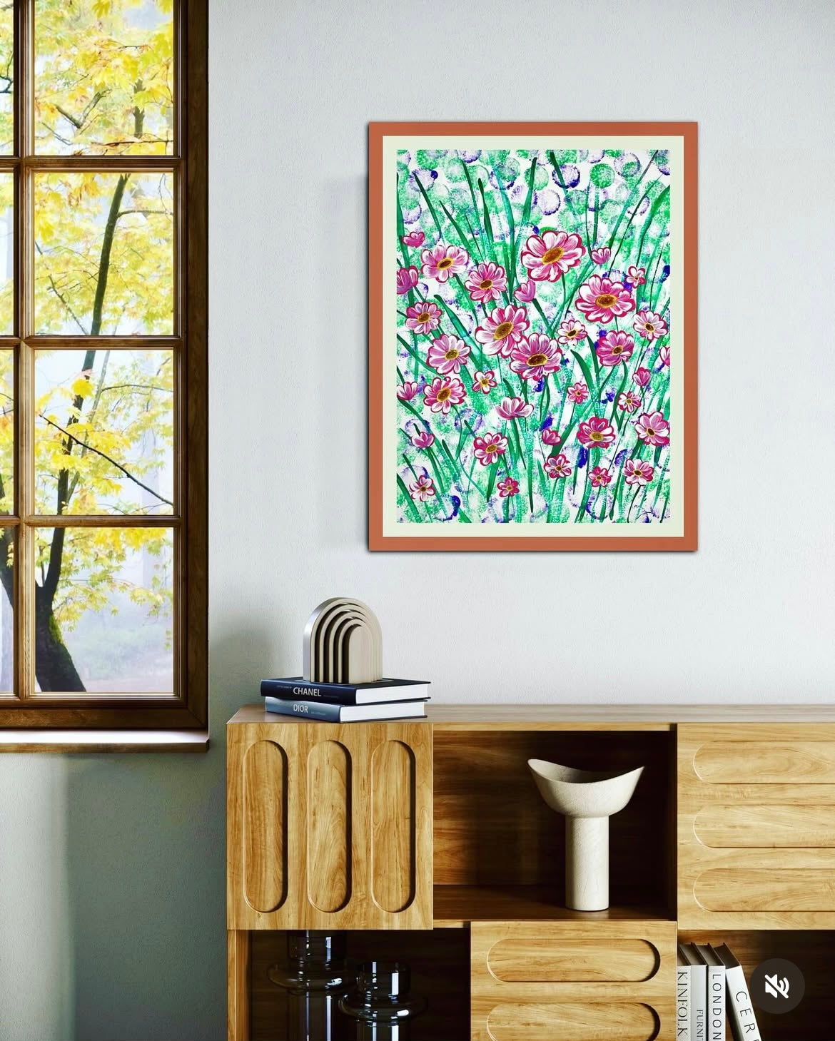 Frühlingswiese voller Leben (01.2025) - Original Gemälde