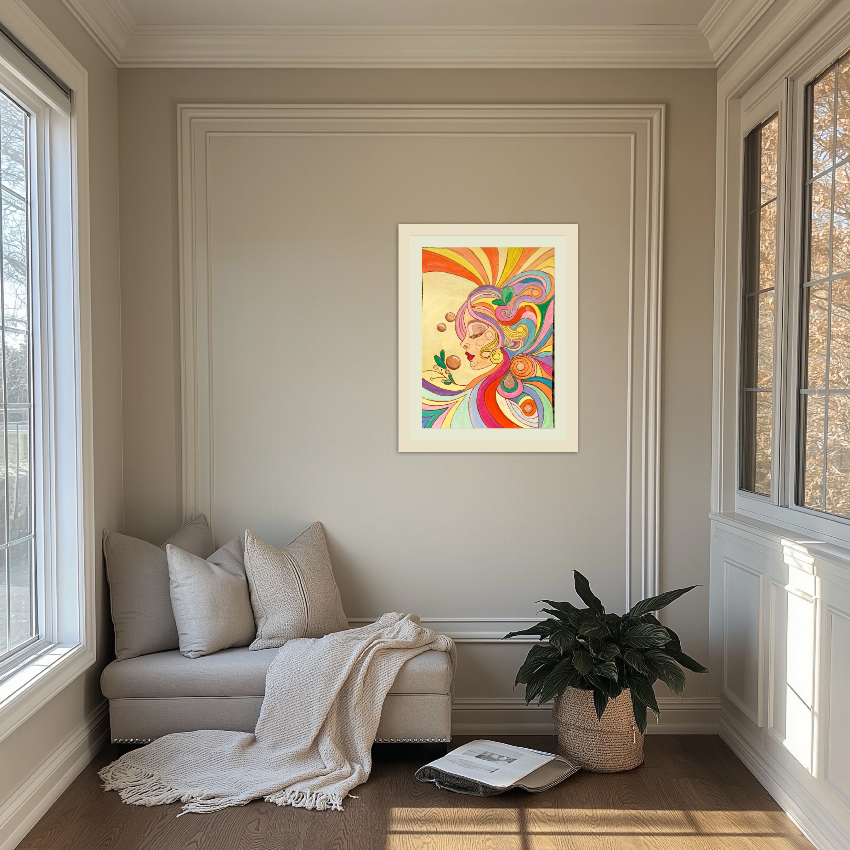 Fließende Träume (02.2025) - Original Gemälde