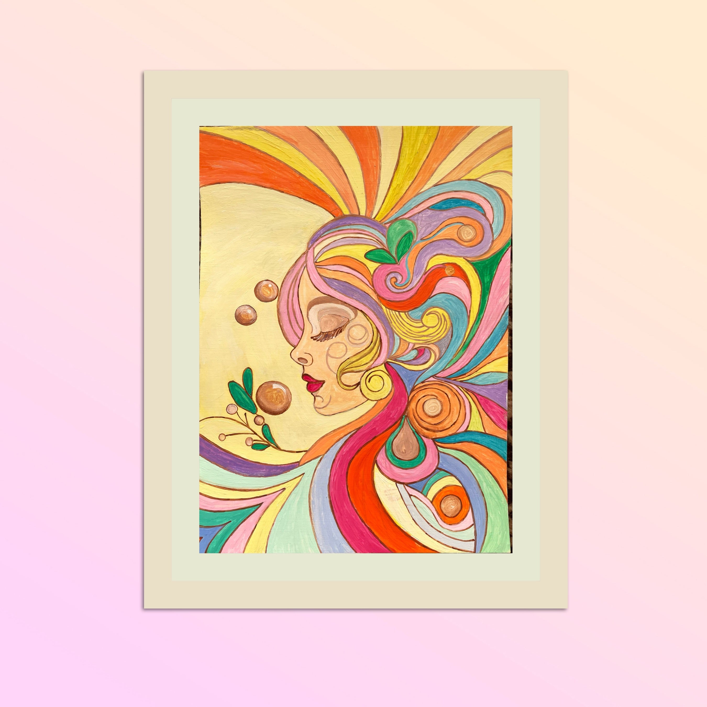 Fließende Träume (02.2025) - Original Gemälde