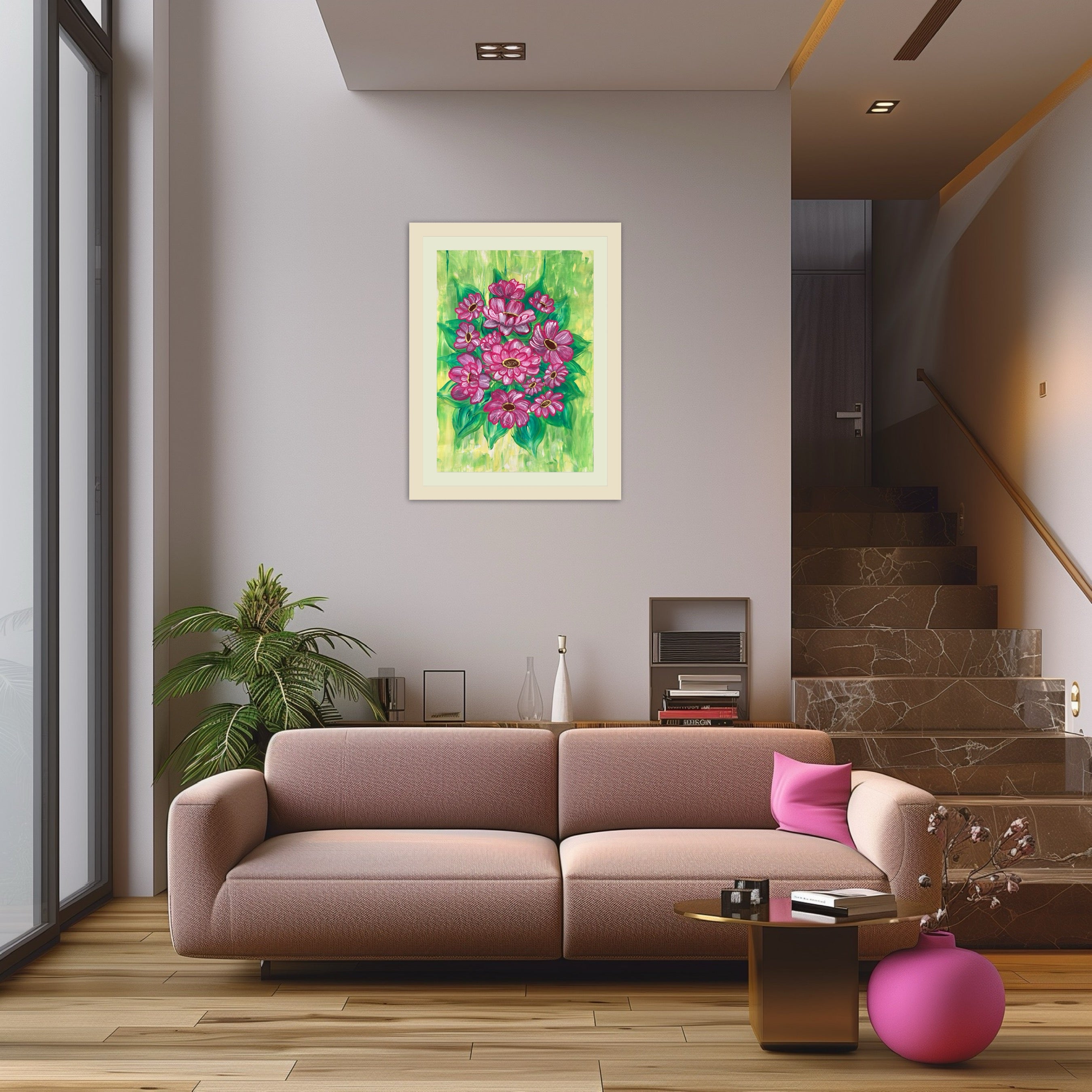 Strauß der Lebendigkeit (09.2024) - Original Gemälde