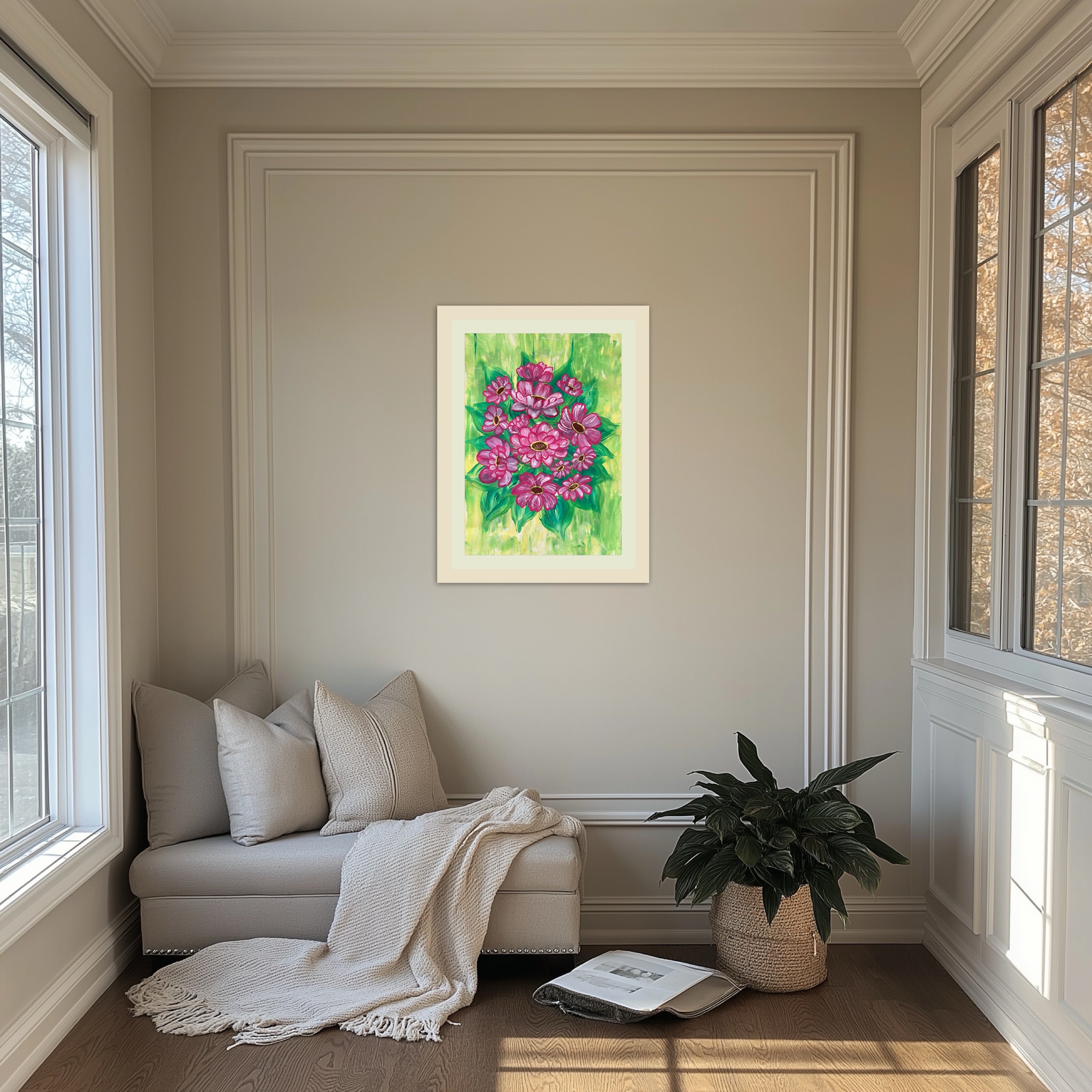 Strauß der Lebendigkeit (09.2024) - Original Gemälde