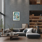 Leuchtturm im Sturm (03.2025) - Original Gemälde