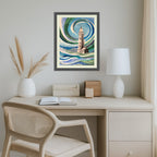 Leuchtturm im Sturm (03.2025) - Original Gemälde