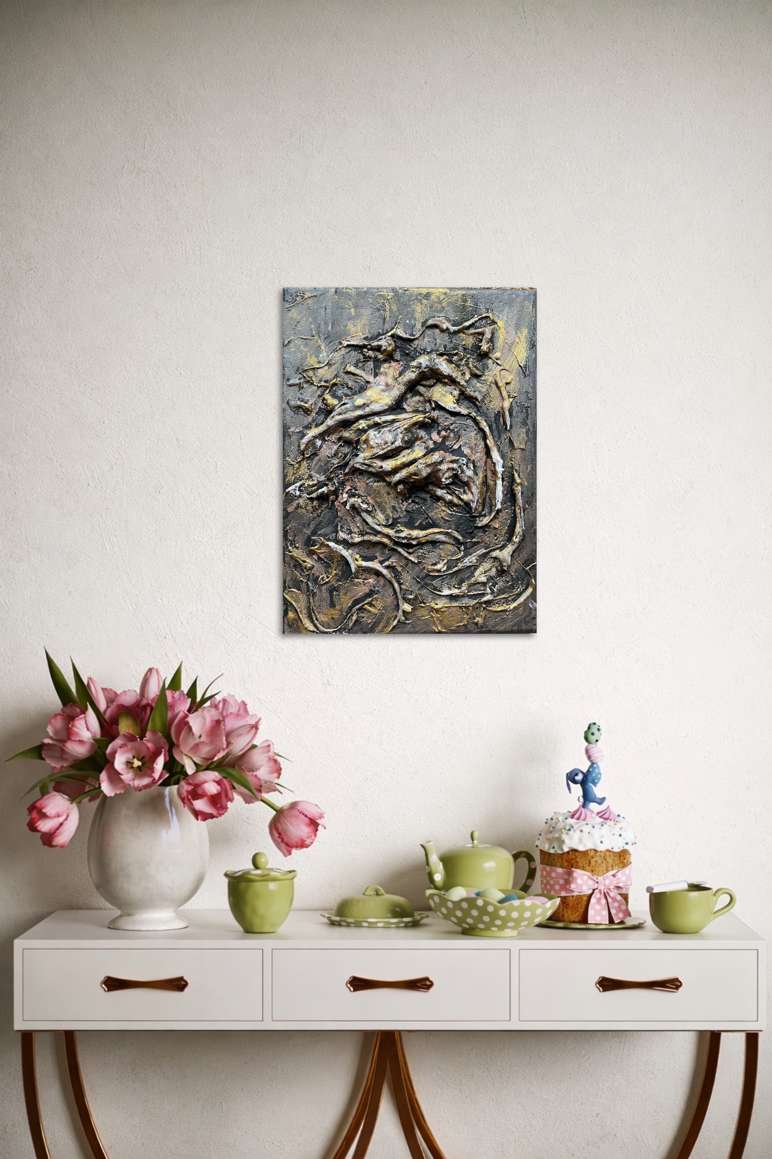 Spuren der Tiefe (01.2026) - Original Gemälde