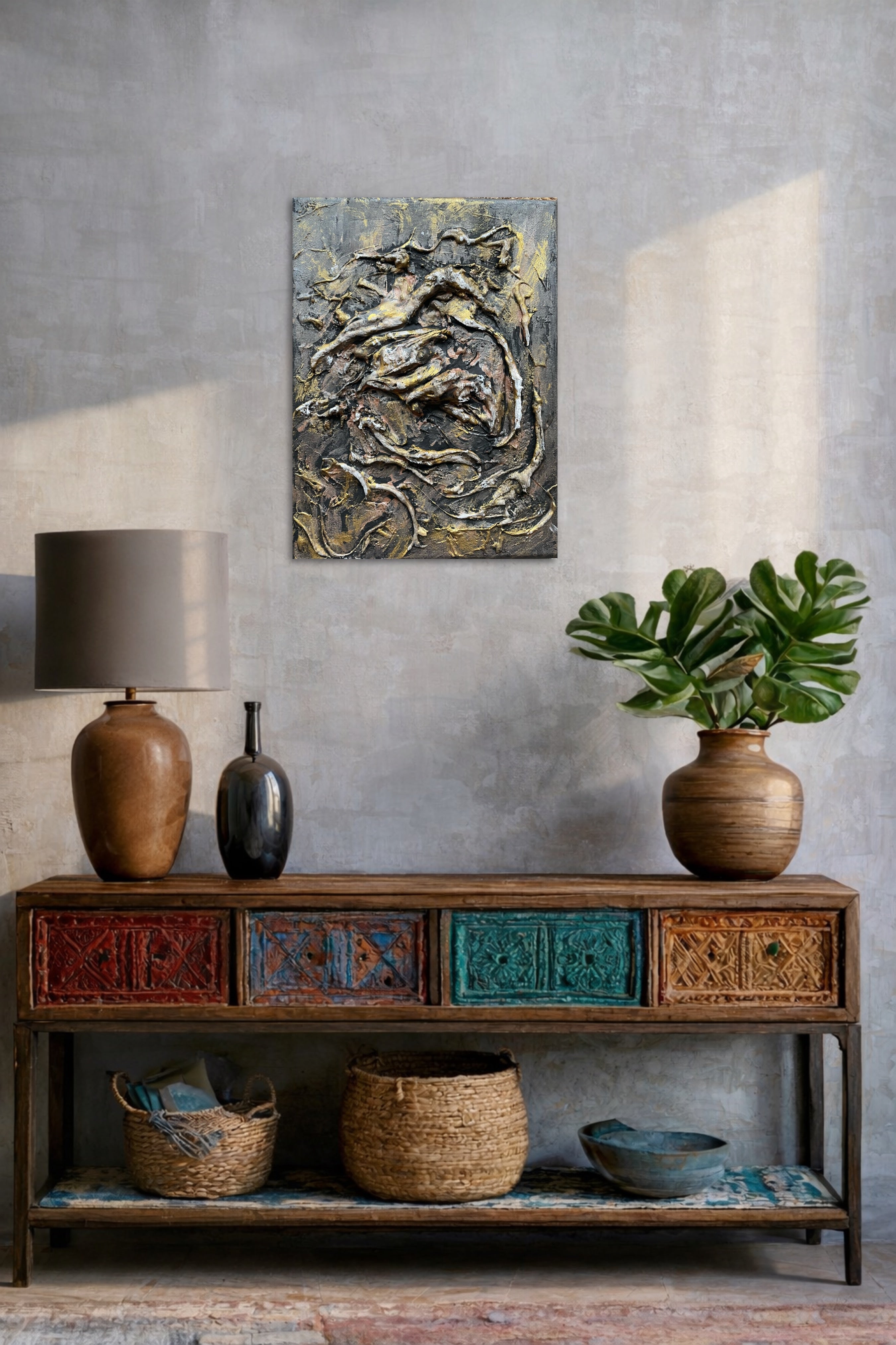 Spuren der Tiefe (01.2026) - Original Gemälde